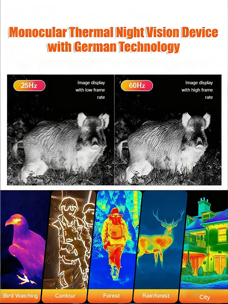 German technology thermal imaging monocular night vision device