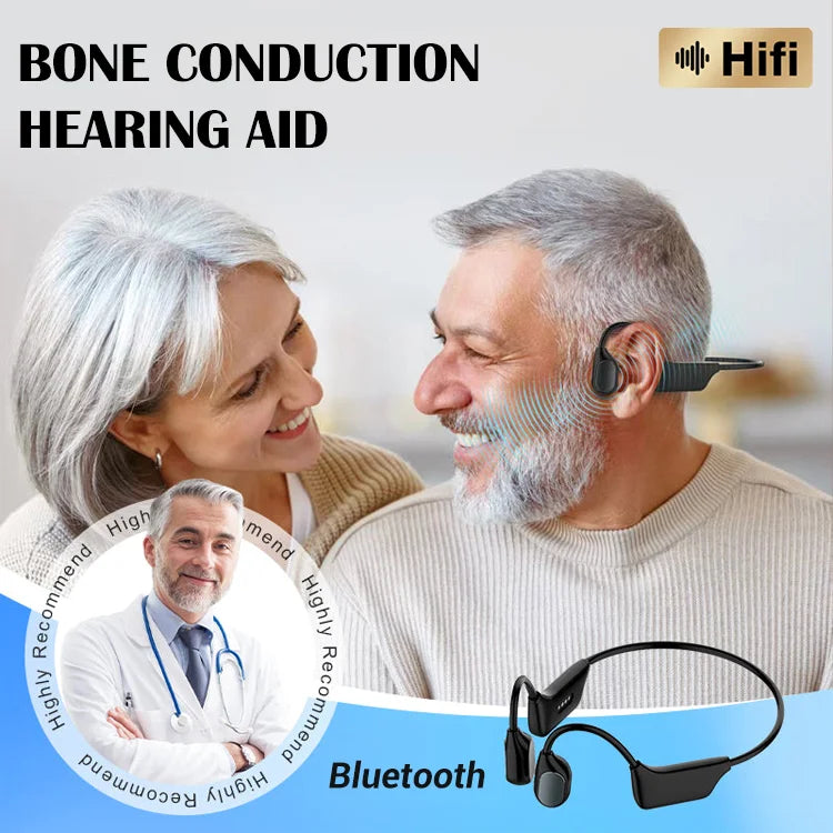 HFH-Bone conduction Bluetooth headphones hearing aids