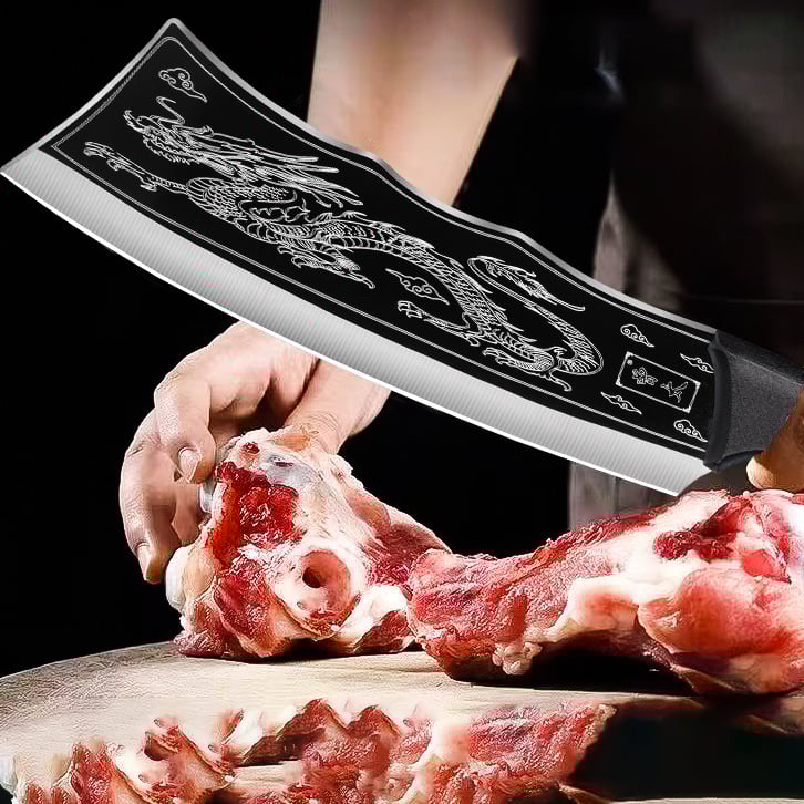 Black Dragon Knife Japanese Titanium Steel Version(With free knife pouch)