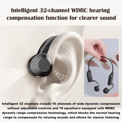 HFH-Bone conduction Bluetooth headphones hearing aids