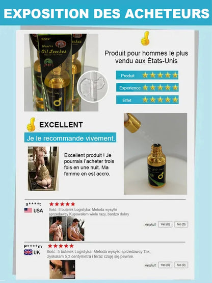 【Effet en une seconde】Huile essentielle de sangsue pour l'agrandissement du pénis