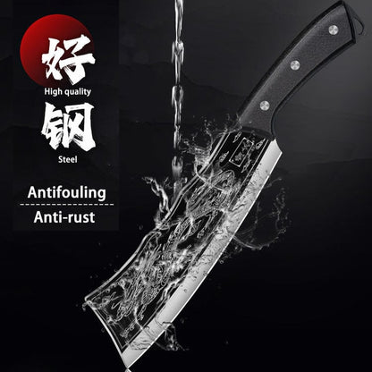 Black Dragon Knife Japanese Titanium Steel Version(With free knife pouch)