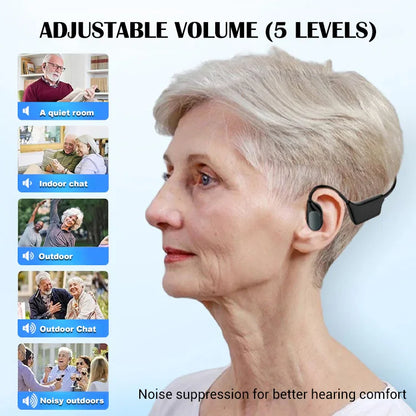 HFH-Bone conduction Bluetooth headphones hearing aids