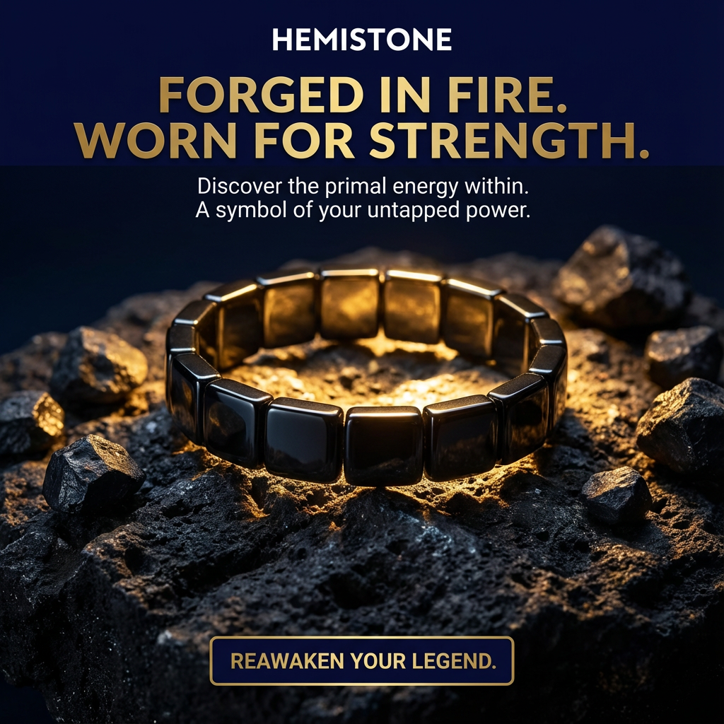 Globemrt® Hematite Bracelet : Keep the edge other men quietly lose. Not through belief. Through something you actually feel — every day. Or your money back.