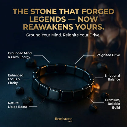 Globemrt® Hematite Bracelet : Keep the edge other men quietly lose. Not through belief. Through something you actually feel — every day. Or your money back.