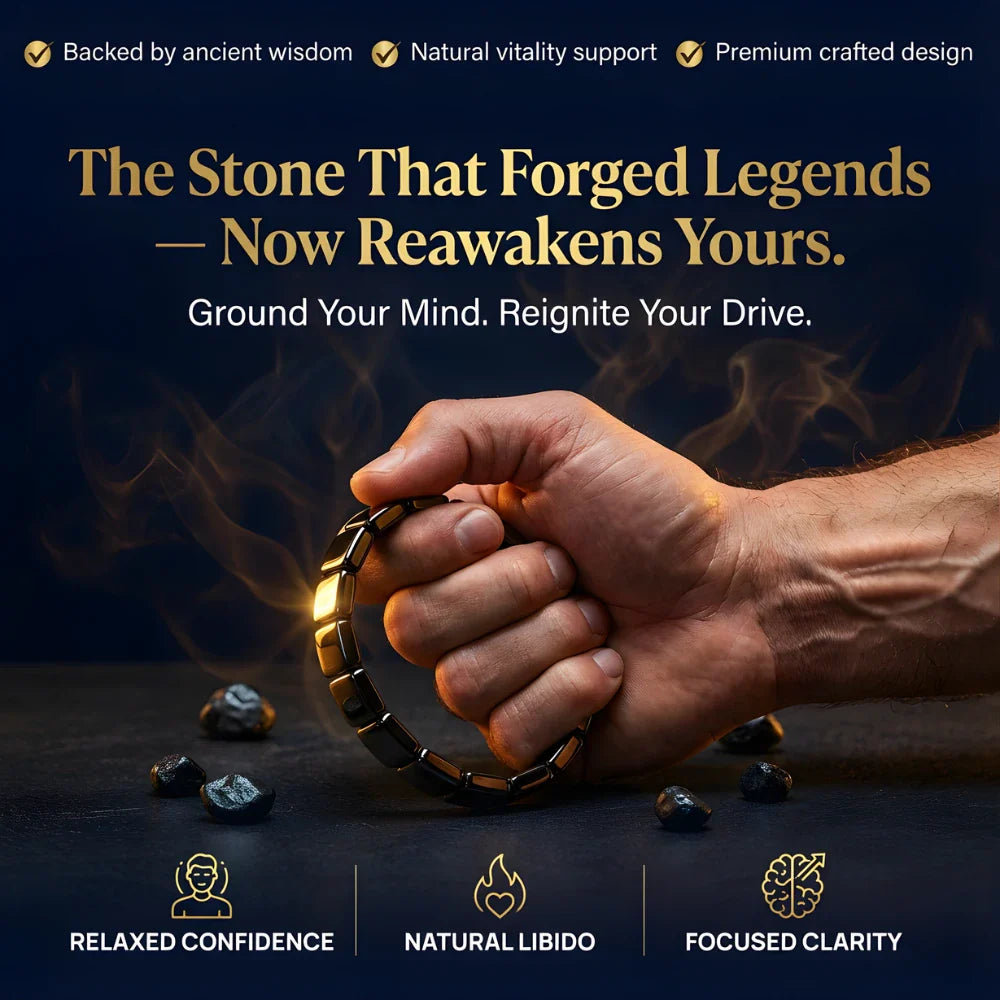 Globemrt® Hematite Bracelet : Keep the edge other men quietly lose. Not through belief. Through something you actually feel — every day. Or your money back.
