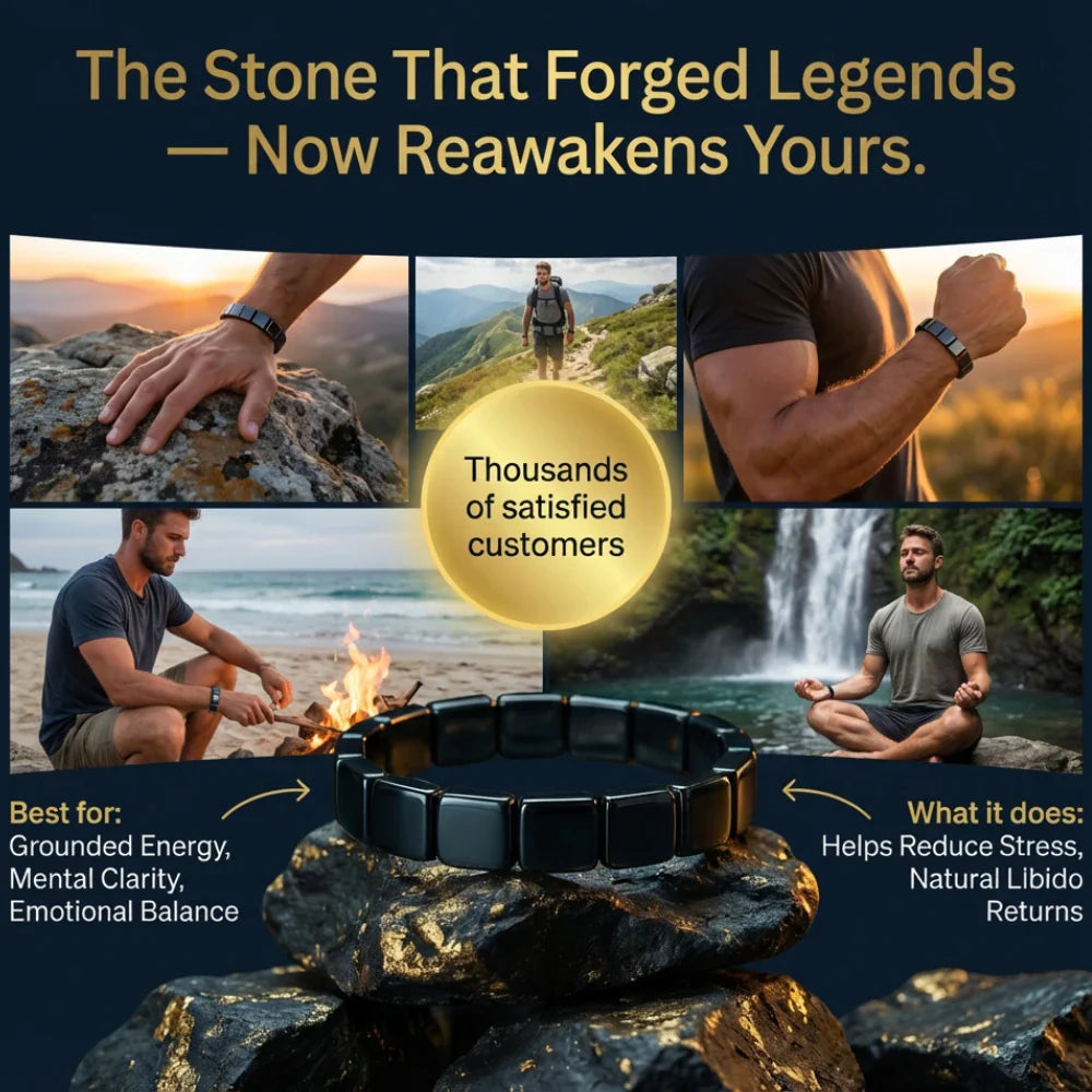 Globemrt® Hematite Bracelet : Keep the edge other men quietly lose. Not through belief. Through something you actually feel — every day. Or your money back.