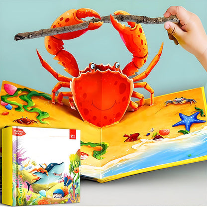 Pop-Up Book With Animal Motifs For Children